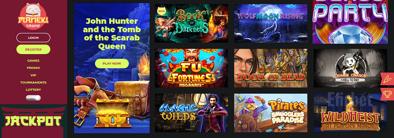 Maneki casino games