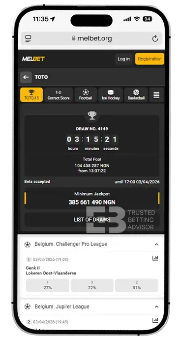 Melbet App Toto iOS Nigeria