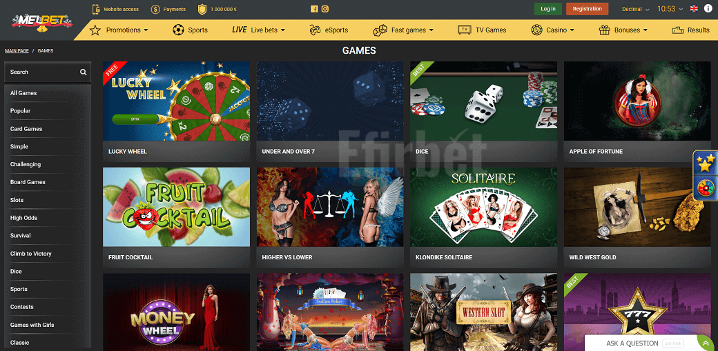 Melbet ETH Casino