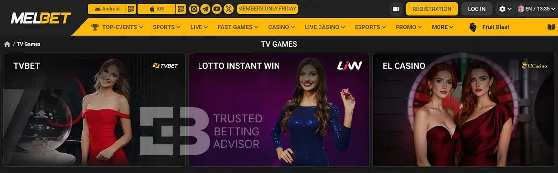 Melbet TV Games Nigeria