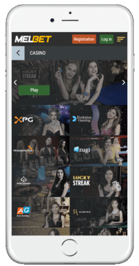 mobile casino games from MELbet