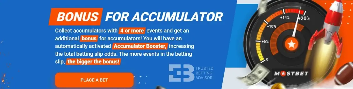 Mostbet bonus bet accumulator