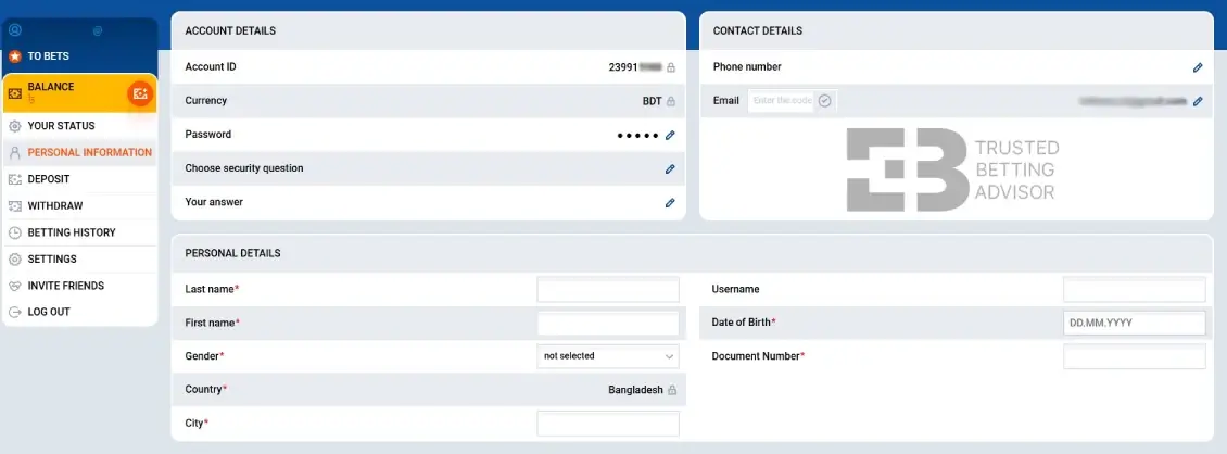 mostbet login bd sign up procedure