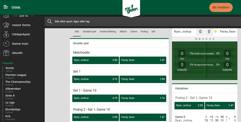 mrgreen in-play