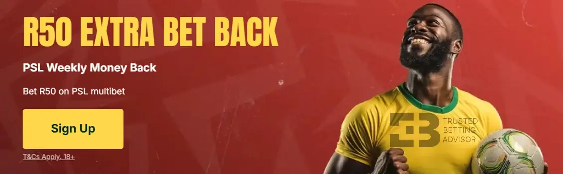 Mzansibet R50 Extra Bet Back