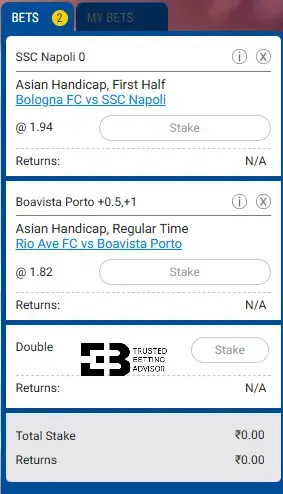 Nextbet sports betslip