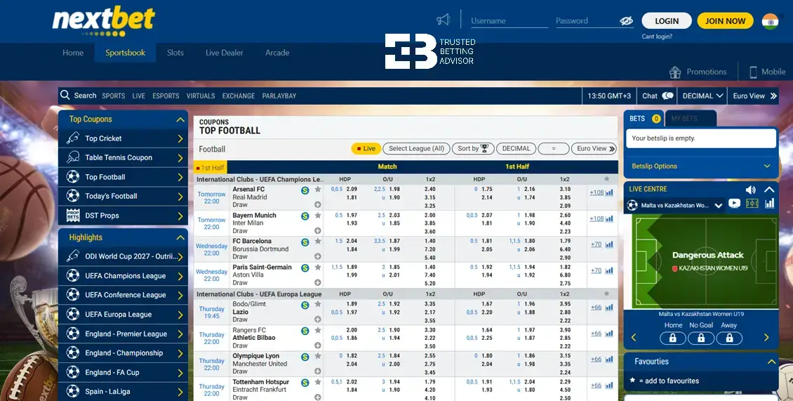 Nextbet sportsbook