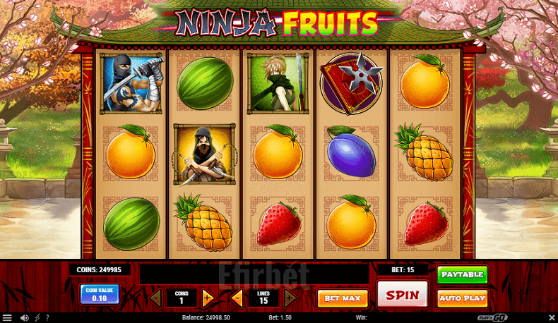 Ninja fruits slot online