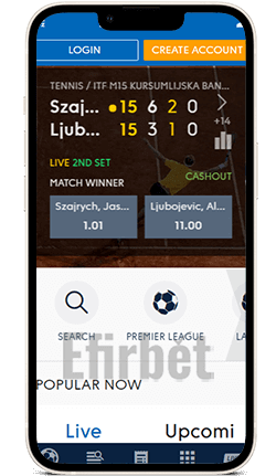 Nordicbet mobile app for iPhone
