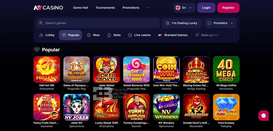 NV Casino Games