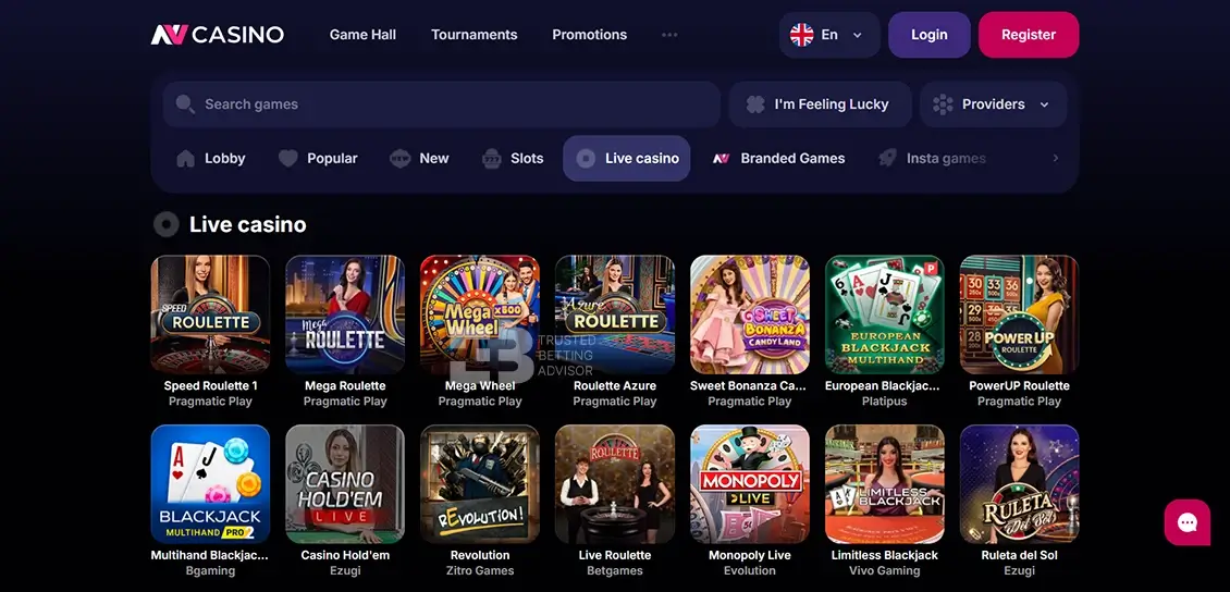 NV Casino Live Casino