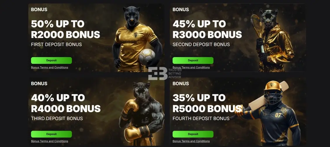 Pantherbet sports welcome bonus