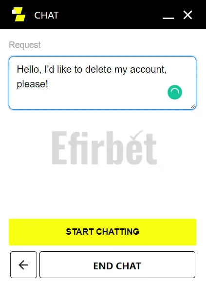 Parimatch delete aacount