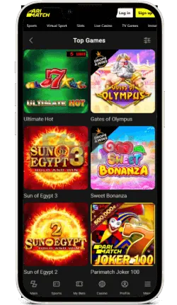Parimatch ios app casino game