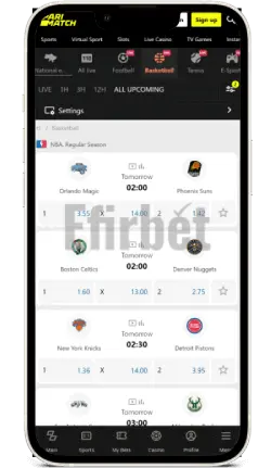 Parimatch ios app live basket