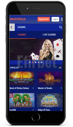 Paripesa mobile casino