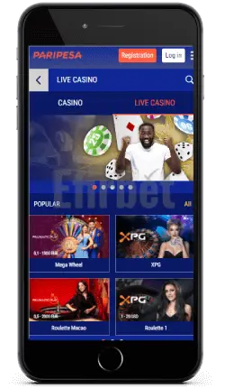 Paripesa mobile casino live for iOS