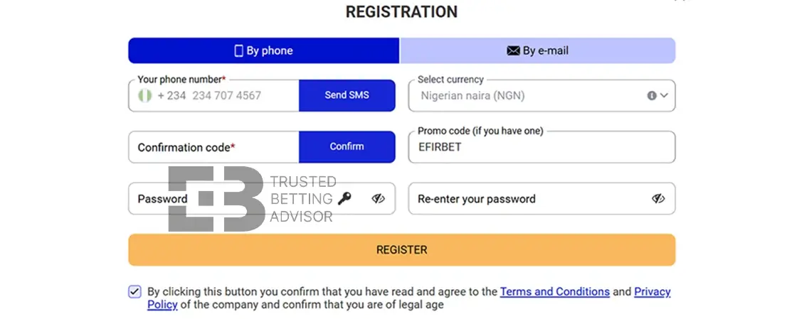 Paripesa Registration Form