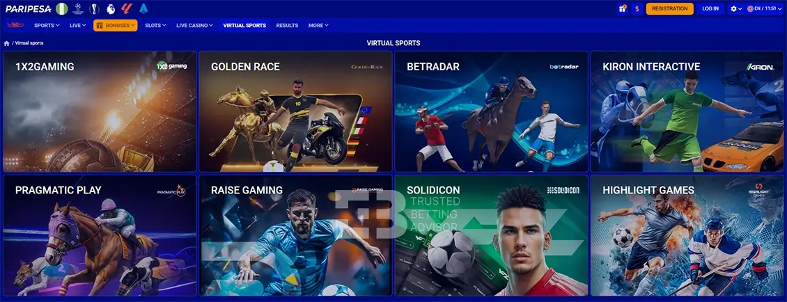 Paripesa Virtual Sports