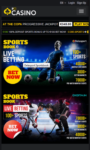 PH Casino sports mobile cover