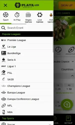 Playabets SA Mobile Screenshot