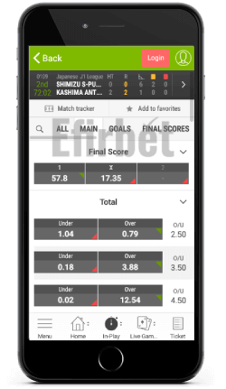 Playa Bet Live Sports on iOS