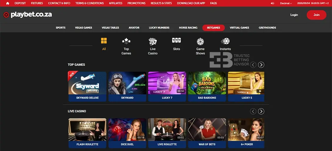 Playbet Betgames