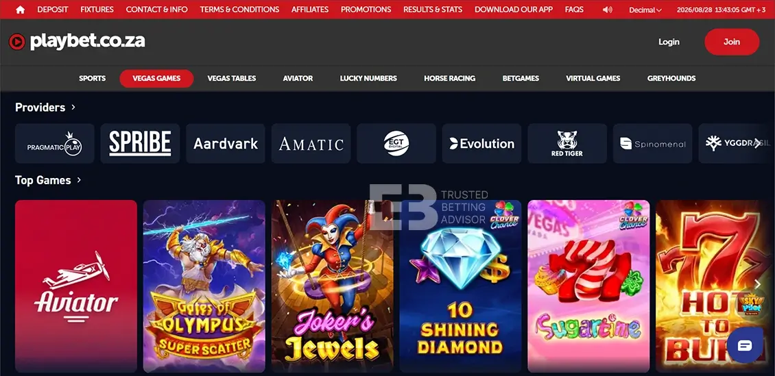 Playbet Casino Games