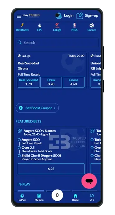 PlayTSOGO App Sports Betting Android
