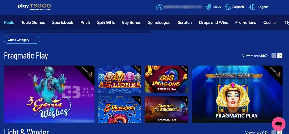 PlayTSOGO Casino Games