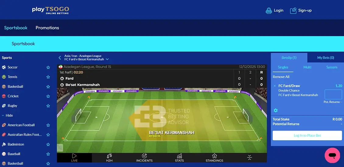 PlayTSOGO Live Betting