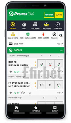 Premier Bet Mobile Version