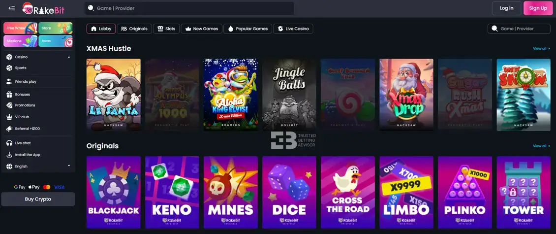 Rakebit Crypto Casino