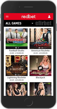 Redbet live casino thru iOS
