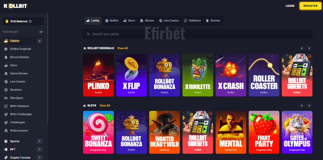 Rollbit Casino Games