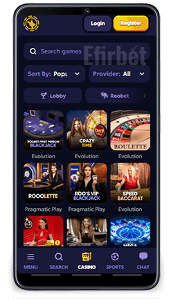 Roobet Android App Live Casino