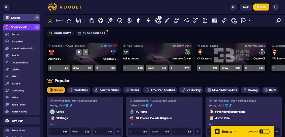 Roobet Sports Betting