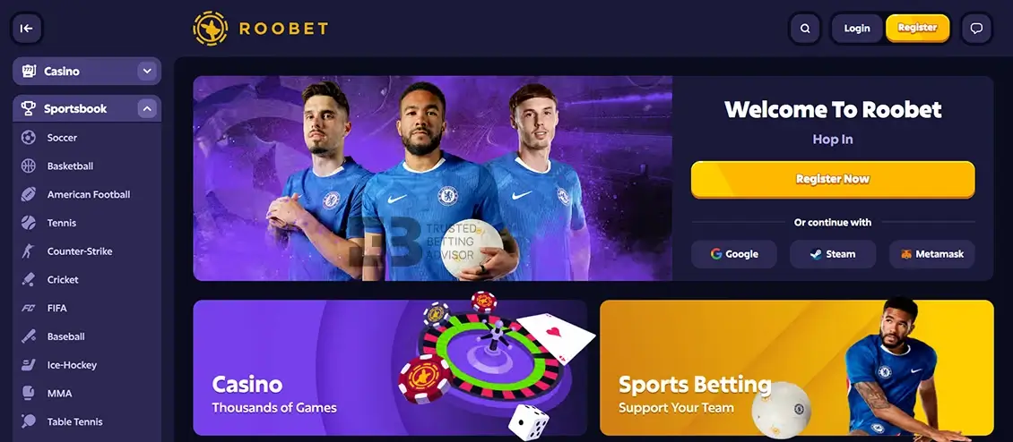 Roobet Website Design