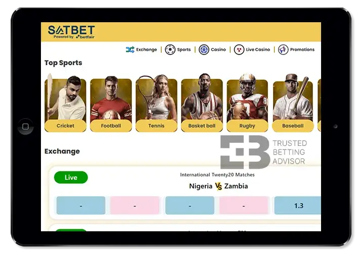 Satbet Mobile Version
