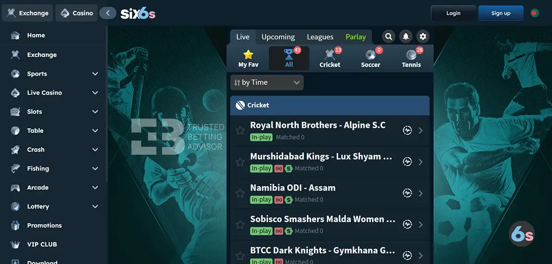 Six6s Betting Exchange