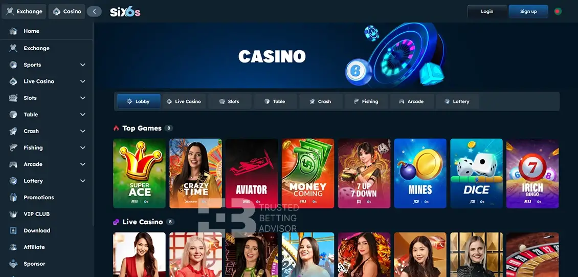 Six6s Casino Games