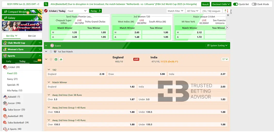 Six6s Sports Betting