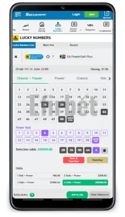 Soccershop Mobile Book a Bet