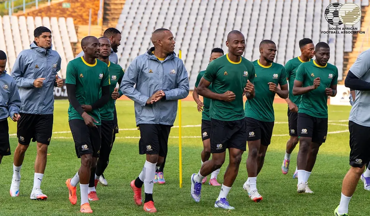 South Africa National Soccer Team Training