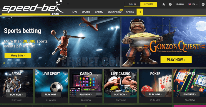 speed-bet homepage