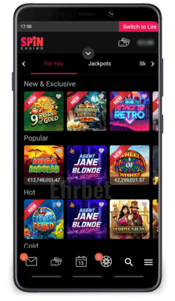 Mobile Online Casino Games On The Go By Spin Casino