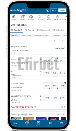 Sportingbet iOS App Live Highlights