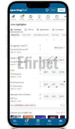 Sportingbet iOS App Live Highlights