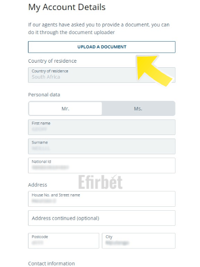 Sportingbet FICA Documents Upload