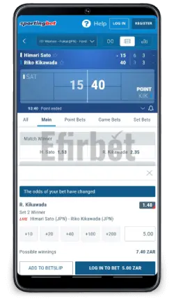 Sportingbet Mobile App Live Betting